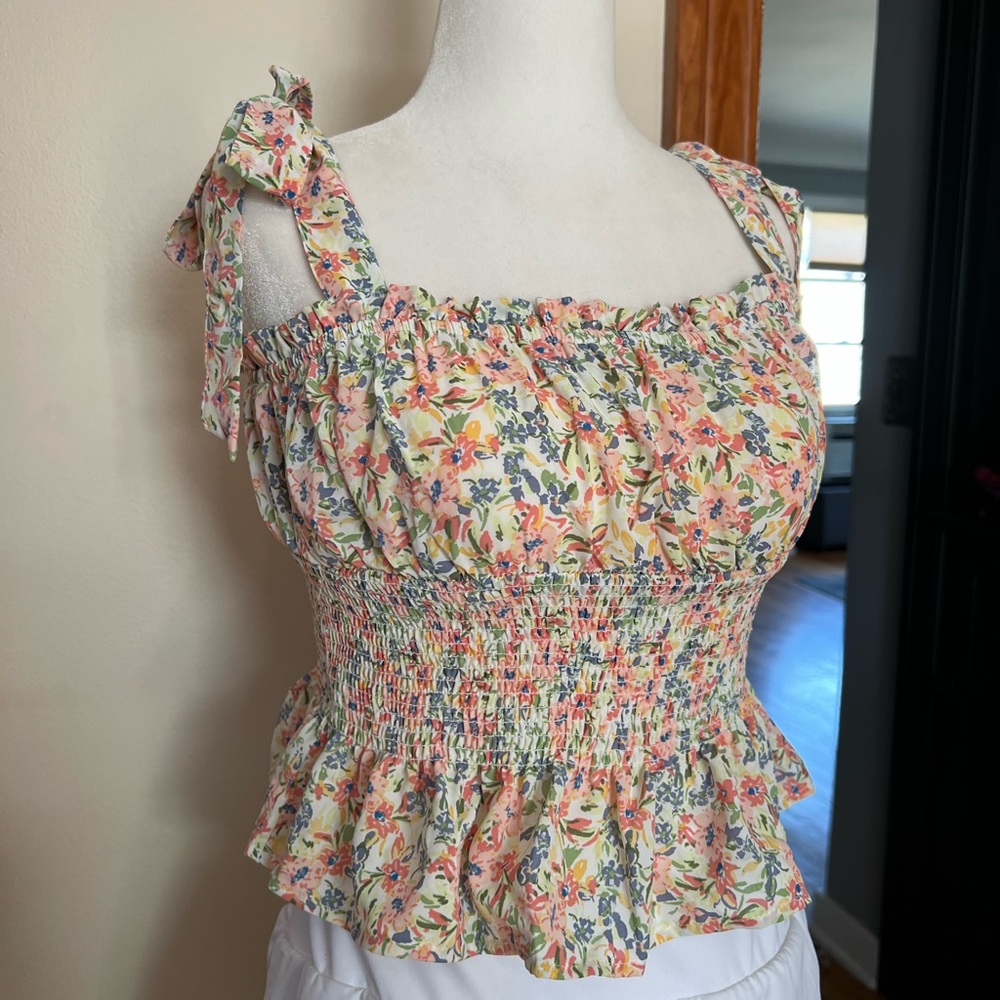 Floral Silky Tank